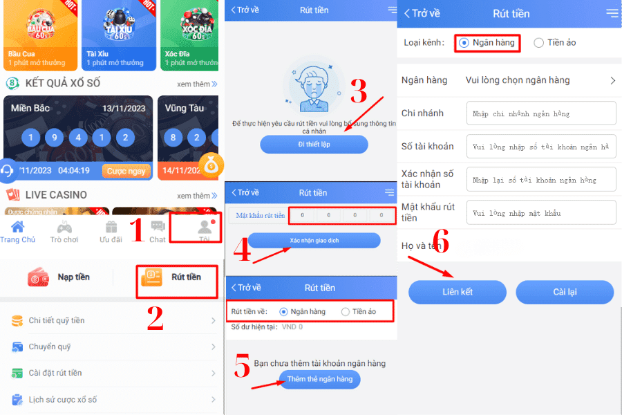 Liên kết thẻ ngân hàng