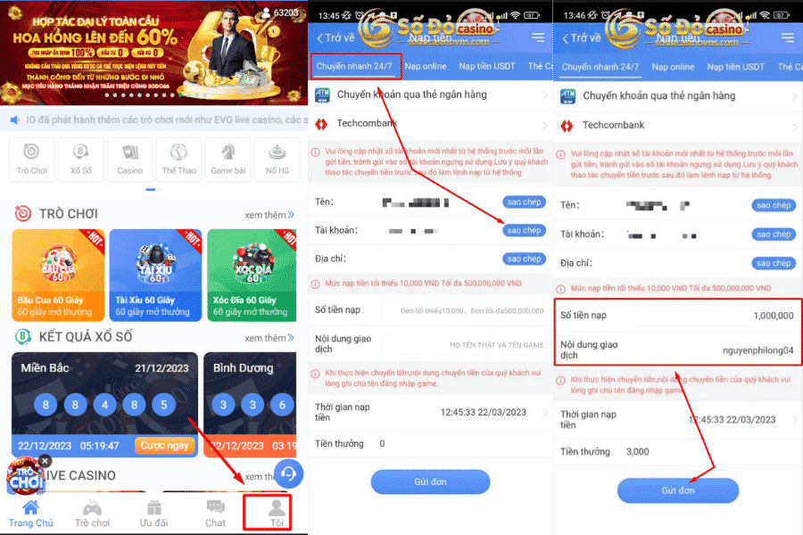 Nạp tiền SODO Casino 247
