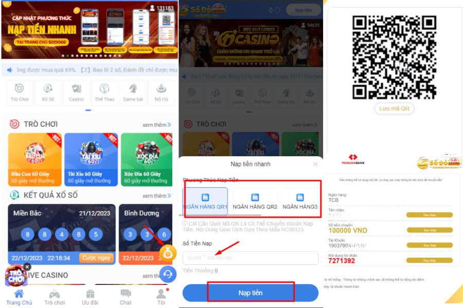 nạp nhỏ thắng lớn với nạp tiền nhanh